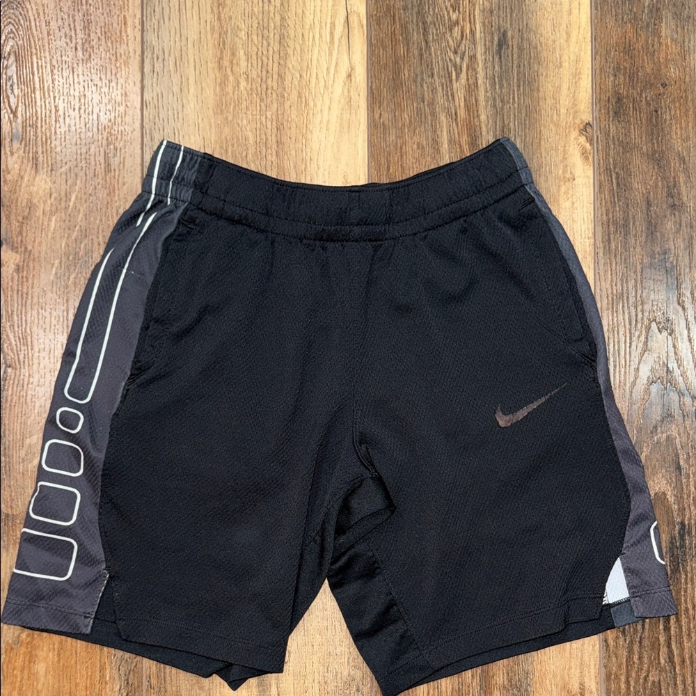 Nike Girls Black and Gray Basketball Shorts